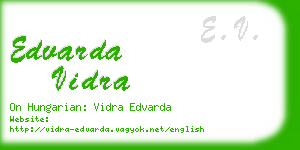 edvarda vidra business card